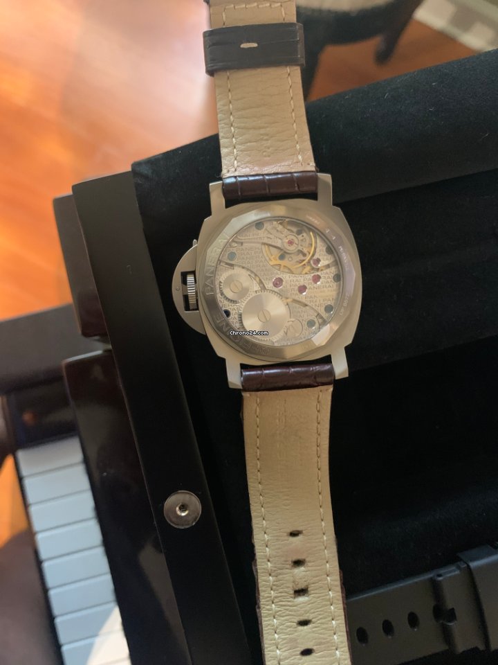 IMG_9081 Panerai Luminor Marina Mens watch Unisex Manual winding Titanium PAM 00118 Replica 5