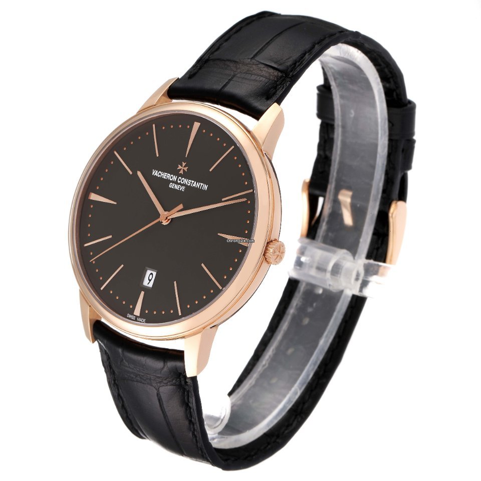 IMG_9081 Vacheron Constantin Patrimony Mens watch Unisex Automatic Rose gold 85180 000R-9166 Replica 5