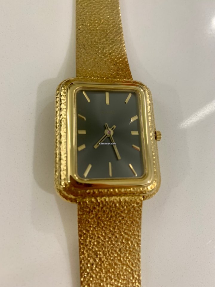IMG_9081 Piaget Mens watch Unisex Quartz Yellow gold 14101 Replica 5