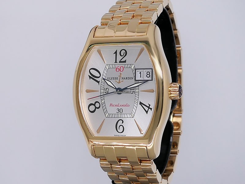 IMG_9081 Ulysse Nardin Michelangelo Mens watch Unisex Automatic Rose gold 236-68 581 Replica 5