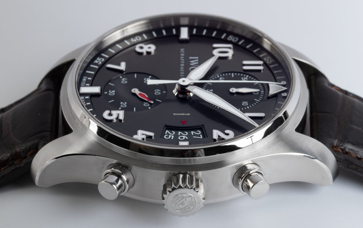 IMG_9081 IWC Pilot Spitfire Chronograph Mens watch Unisex Automatic Steel IW387802 Replica 5