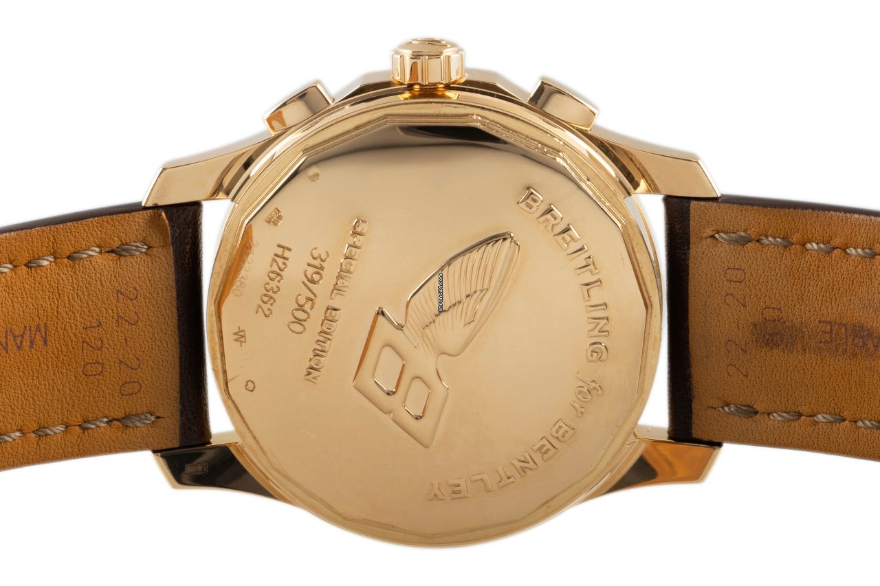 IMG_9081 Breitling Bentley Mark VI Mens watch Unisex Automatic Red gold H26362 Replica 5