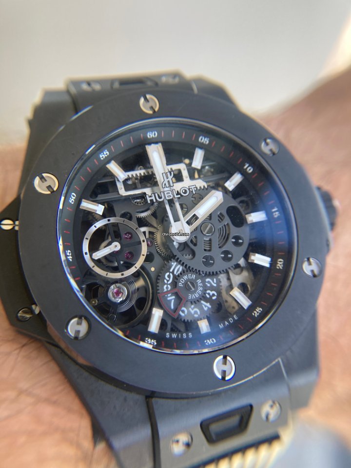 IMG_9081 Hublot Big Bang Meca-10 Mens watch Unisex Manual winding Ceramic 414.CI.1123.RX Replica 5
