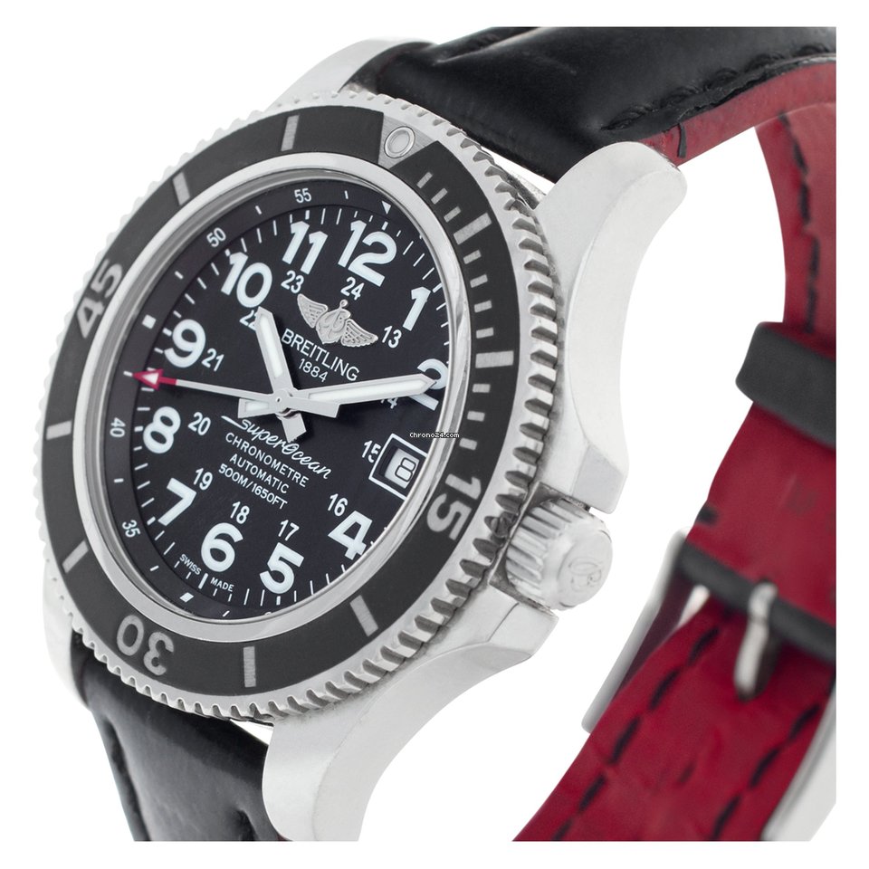 IMG_9081 Breitling Superocean II 42 Mens watch Unisex Automatic Steel A17365 Replica 5