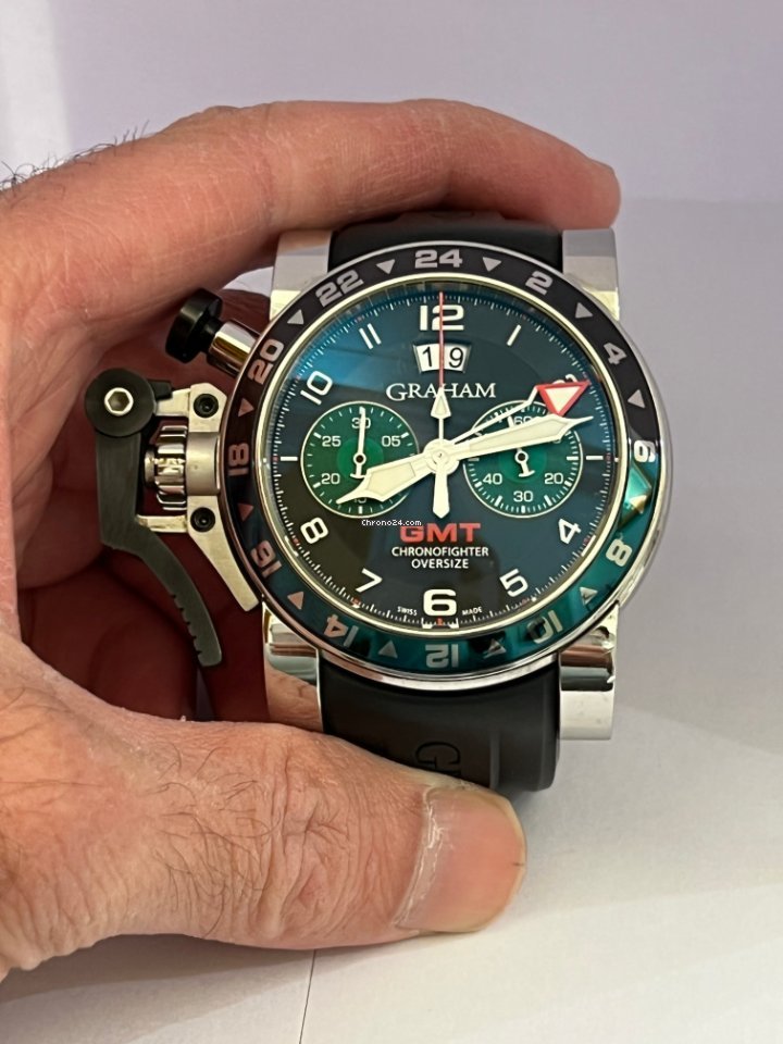 IMG_9081 Graham Chronofighter Oversize Mens watch Unisex Automatic Steel 20VGS.B12A.K10B Replica 5