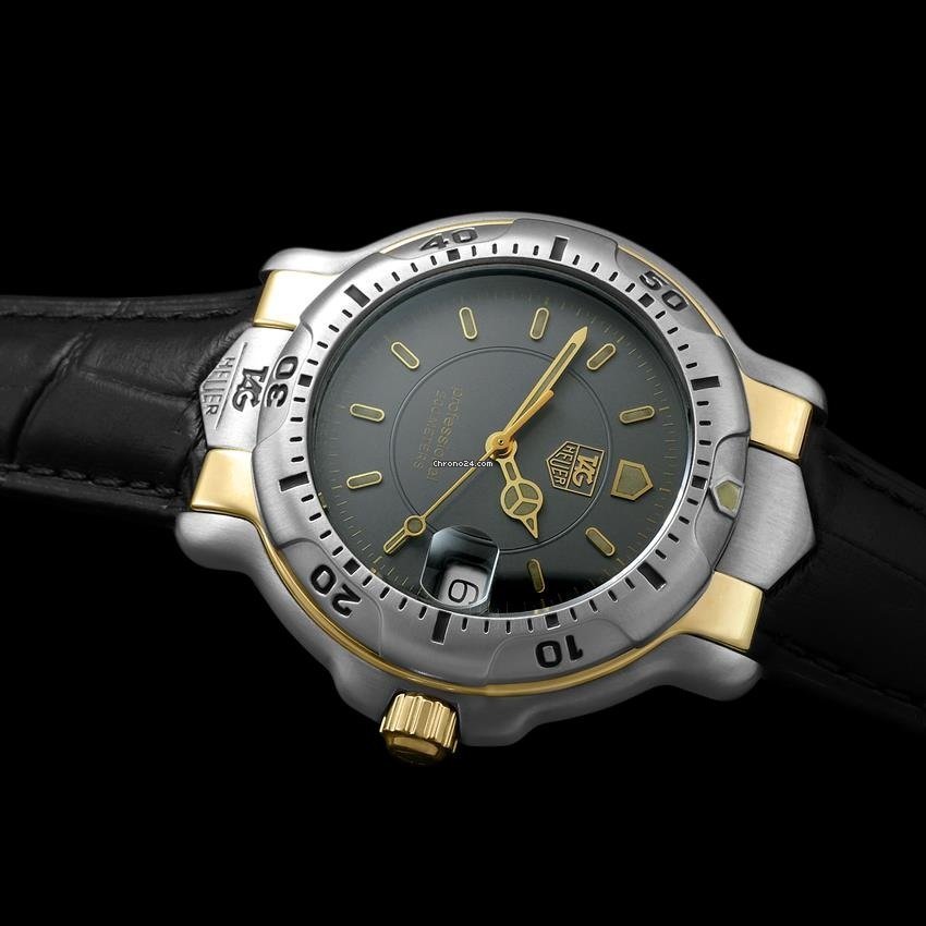 TAG Heuer 6000 Mens watch Unisex Quartz Gold Steel 8424 Replica 5