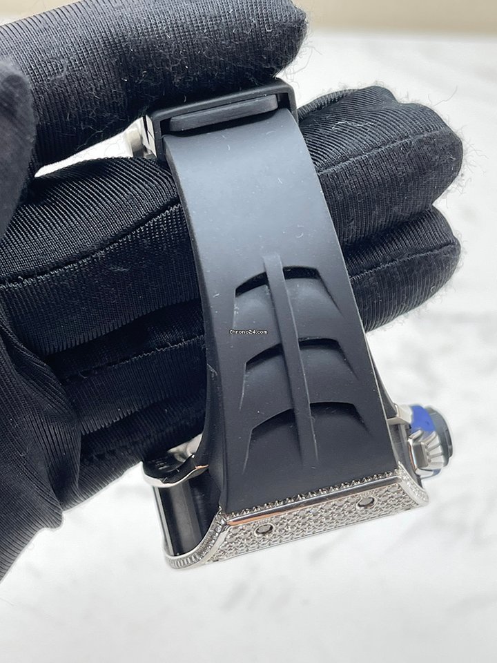 IMG_9081 Richard Mille RM 011 Mens watch Unisex Automatic White gold RM011 CA WG Replica 5