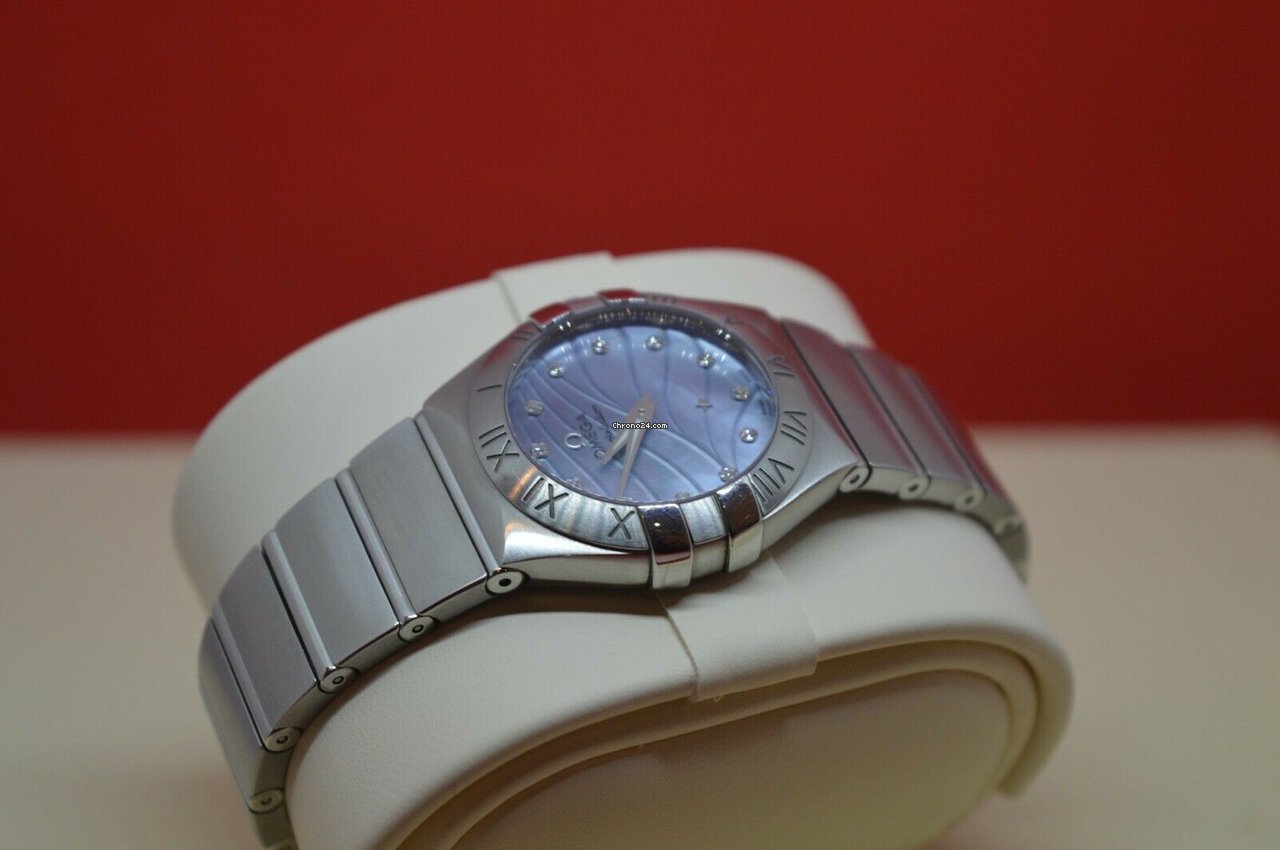 IMG_9081 Omega Constellation Quartz Womens watch Quartz Steel 123.10.27.60.57.001 Replica 5