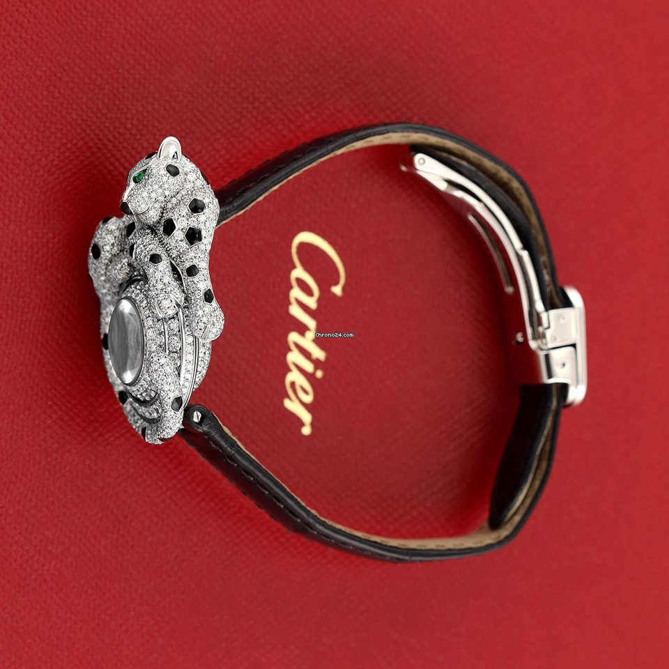 Cartier Panthere Womens watch Quartz White gold hpi00773 Replica 5