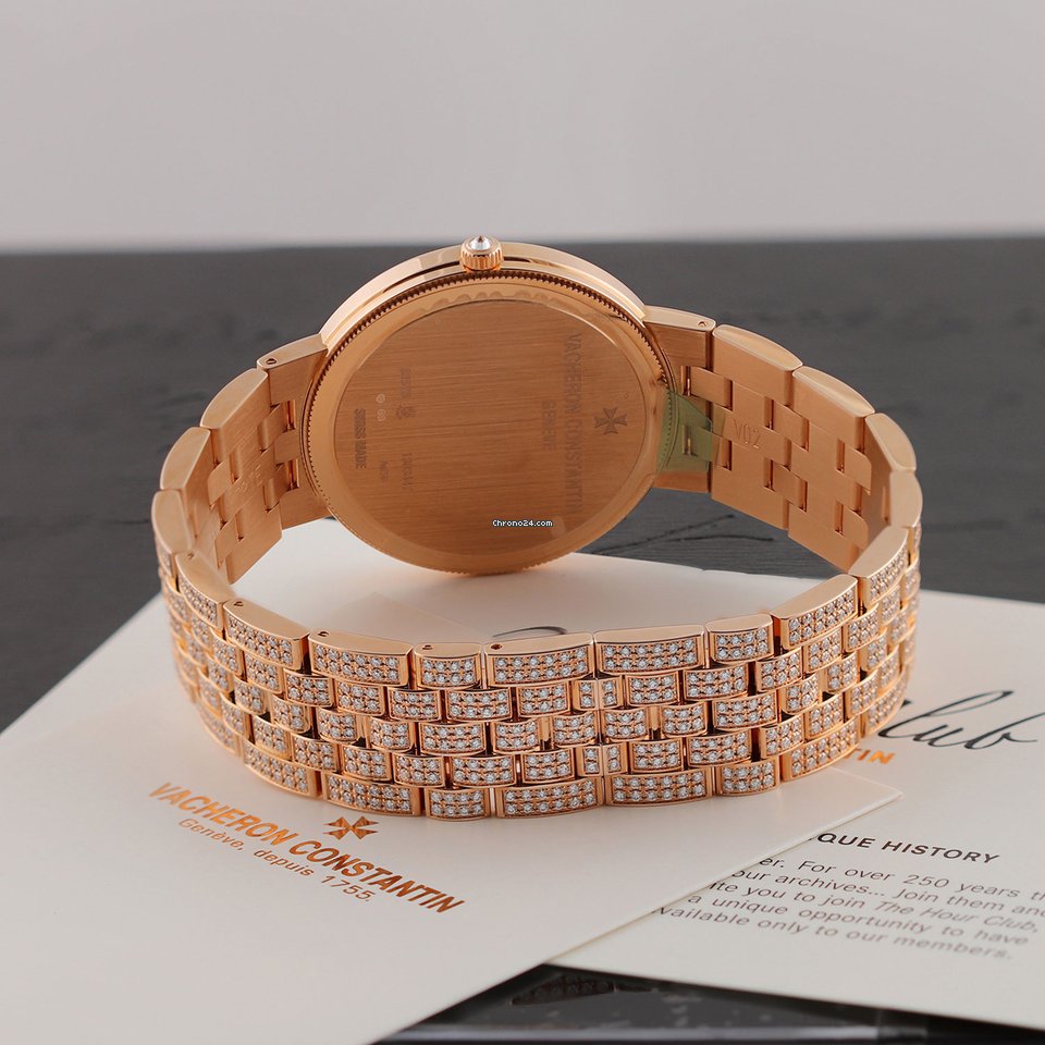 IMG_9081 Vacheron Constantin Patrimony Mens watch Unisex Manual winding Rose gold 81575 v02r-9275 Replica 5