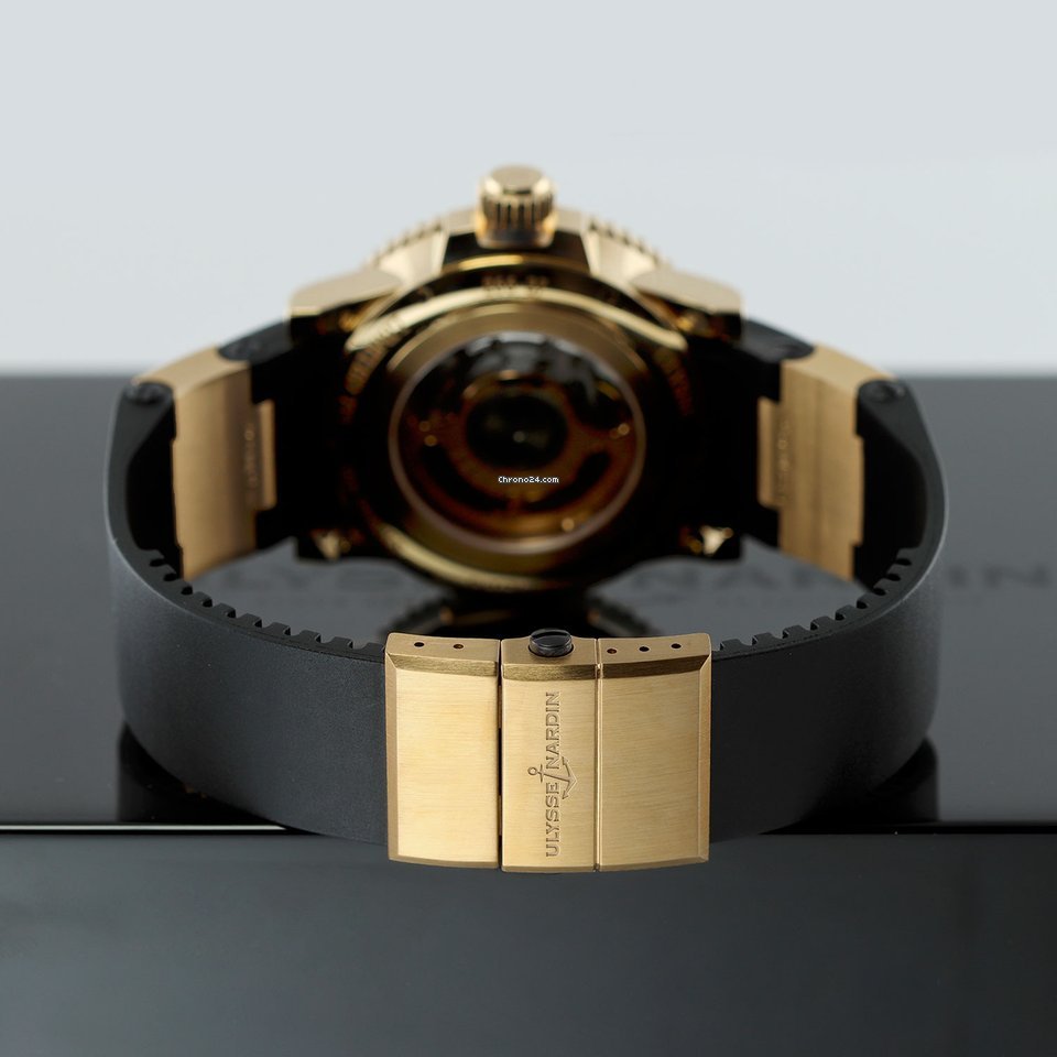 IMG_9081 Ulysse Nardin Maxi Marine Diver Mens watch Unisex Automatic Rose gold 266-37LE-3a Replica 5