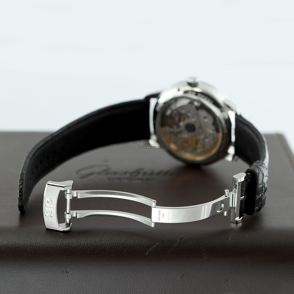 IMG_9081 Glashutte Original Senator Perpetual Calendar Mens watch Unisex Automatic Steel 100-02-25-12-05 Replica 5