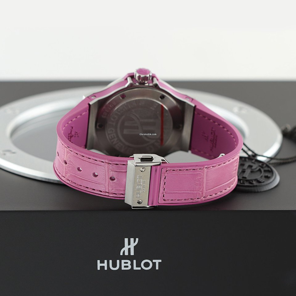 IMG_9081 Hublot Big Bang Tutti Frutti Womens watch Quartz Steel 361.sv.6010.lr.1905 Purple Replica 5