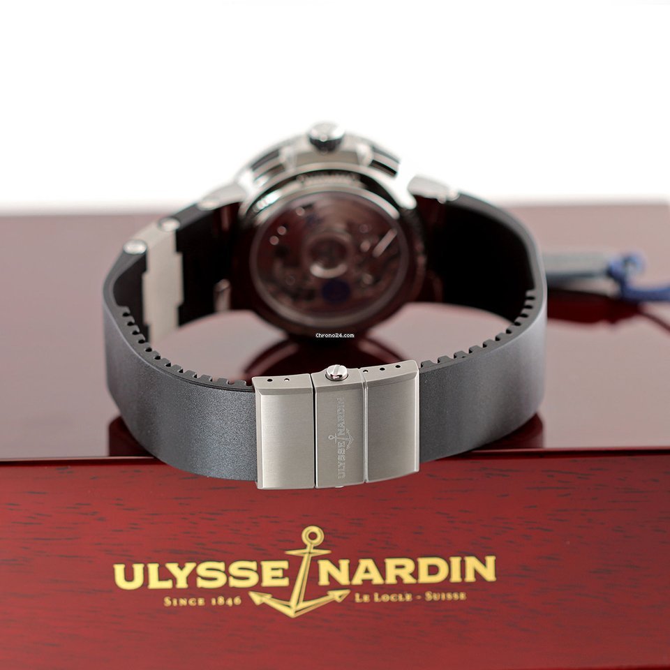 IMG_9081 Ulysse Nardin Marine Chronograph Mens watch Unisex Automatic Steel 1503-150-3 62 Replica 5