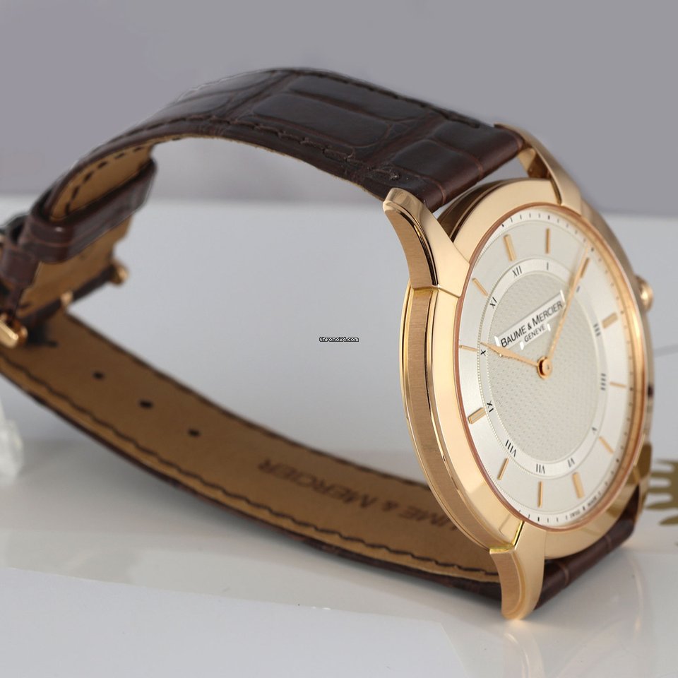 Baume & Mercier William Baume Mens watch Unisex Manual winding Rose gold m0a08794 Replica 5