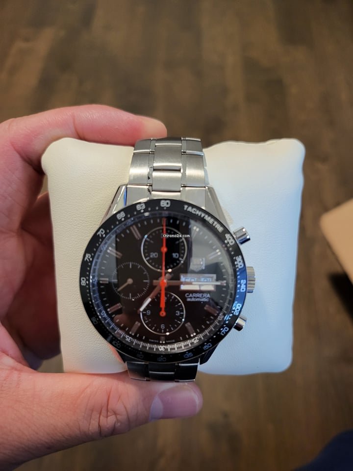 TAG Heuer Carrera Calibre 16 Mens watch Unisex Automatic Steel CV201AH.BA0725 Replica 5