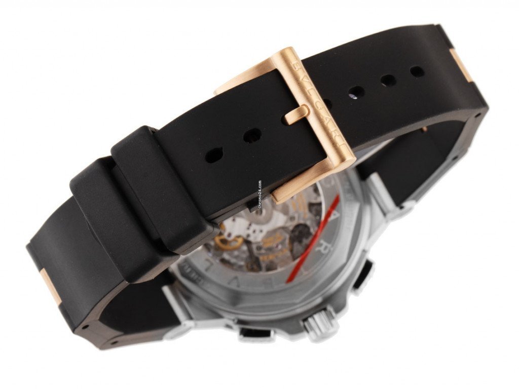 IMG_9081 Bulgari Diagono Mens watch Unisex Automatic Gold Steel DG42SWGCH Replica 5