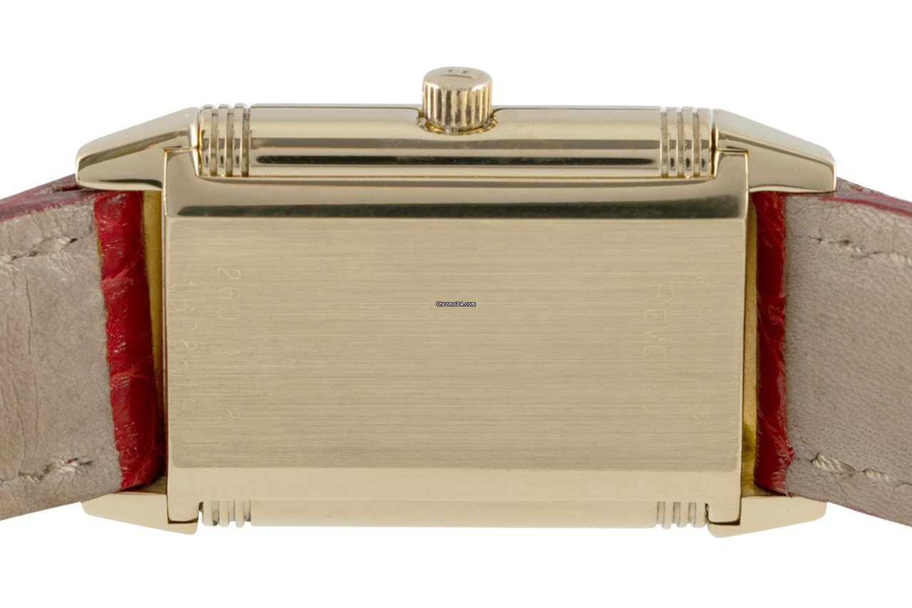 IMG_9081 Jaeger-LeCoultre Reverso Lady Womens watch Quartz Yellow gold 260.1.08 Replica 5