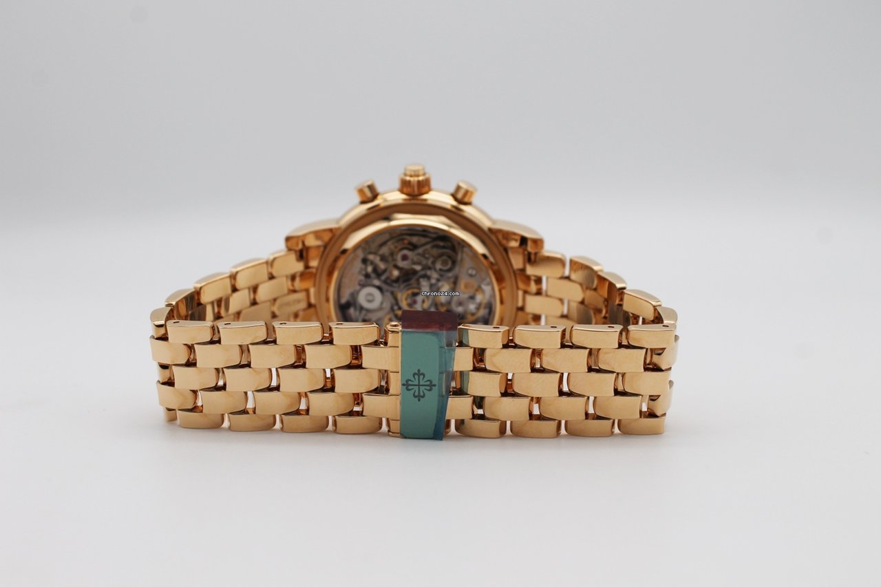IMG_9081 Patek Philippe Perpetual Calendar Chronograph Mens watch Unisex Manual winding Rose gold 5204 1R-001 Replica 5