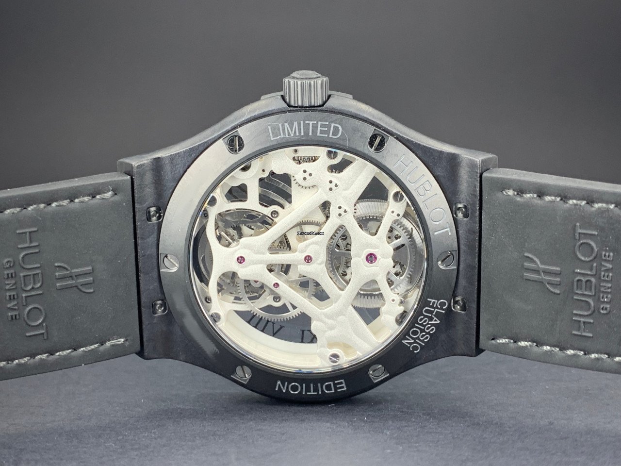 IMG_9081 Hublot Classic Fusion 45, 42, 38, 33 mm Manual winding Ceramic 505.UC.0170.VR.SKULL Replica 5