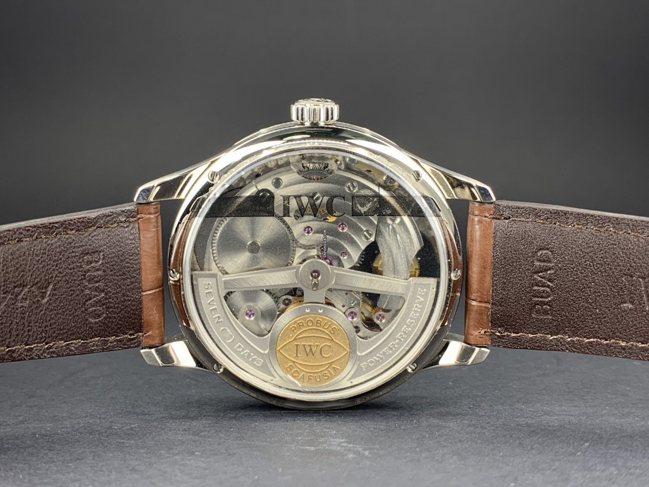 IMG_9081 IWC Portuguese Tourbillon Automatic White gold IW504207 Replica 5