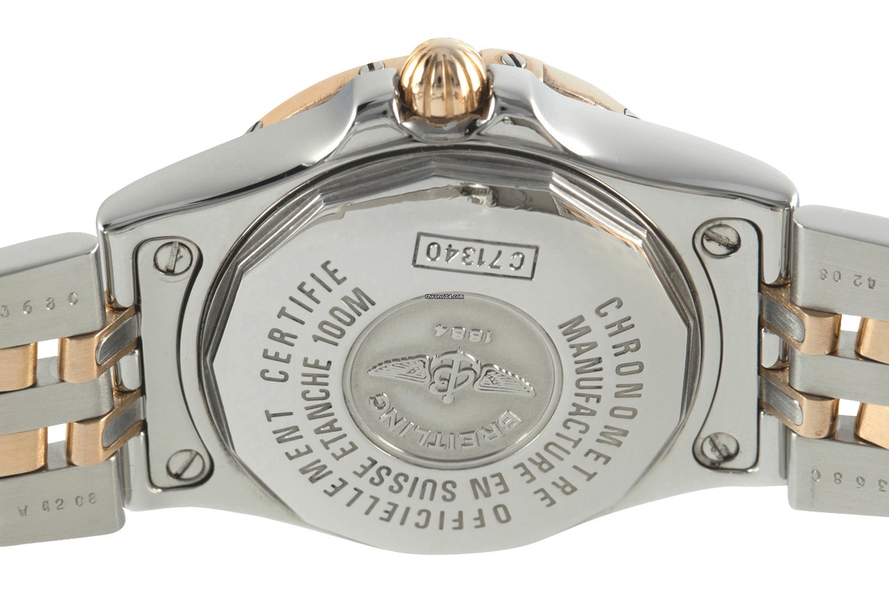 IMG_9081 Breitling Galactic 30 Womens watch Quartz Gold Steel C71340 Replica 5