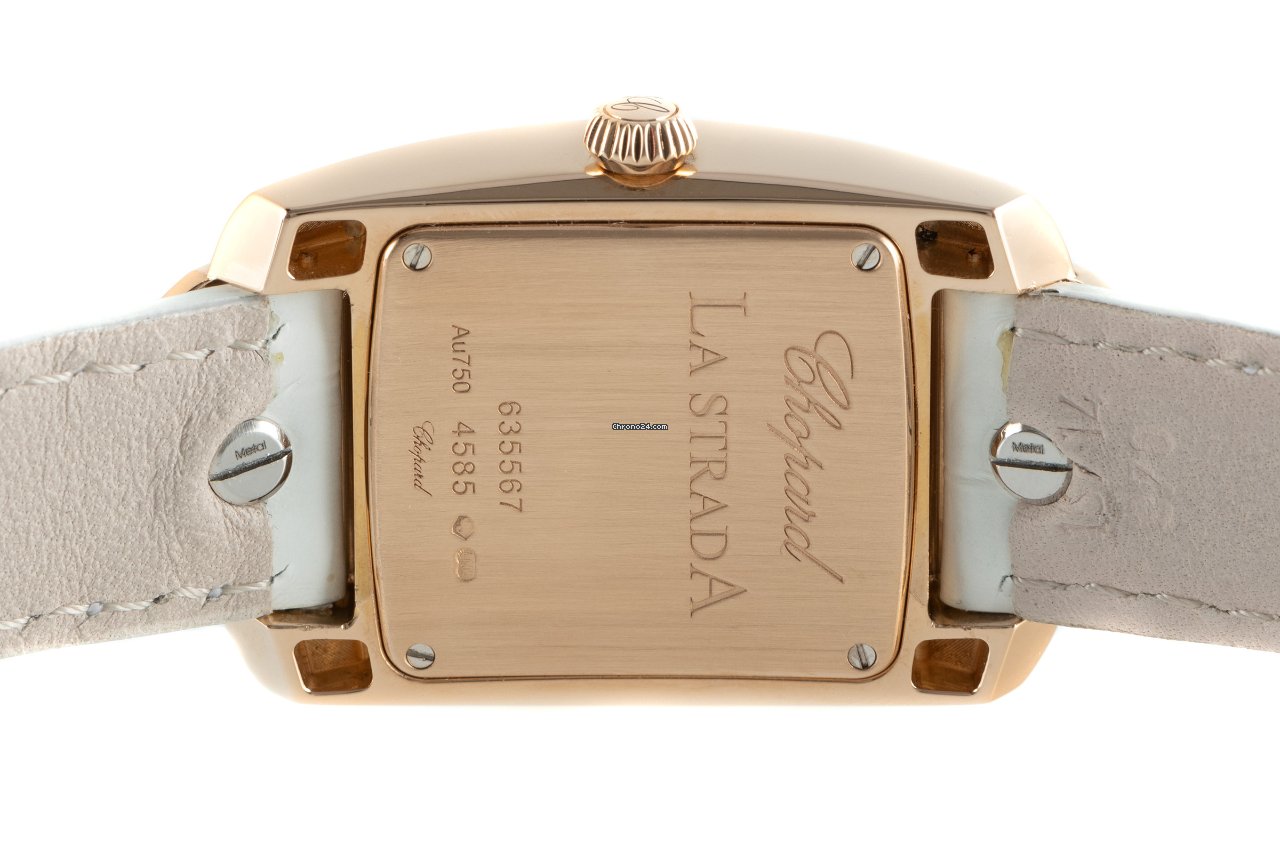 IMG_9081 Chopard La Strada Womens watch Quartz Red gold 4585 Replica 5