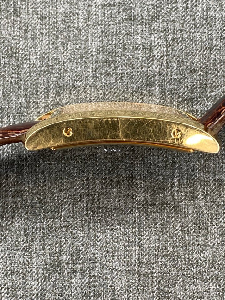 IMG_9081 Cartier Tank Americaine Mens watch Unisex Quartz Yellow gold Cartier 890510 Replica 5