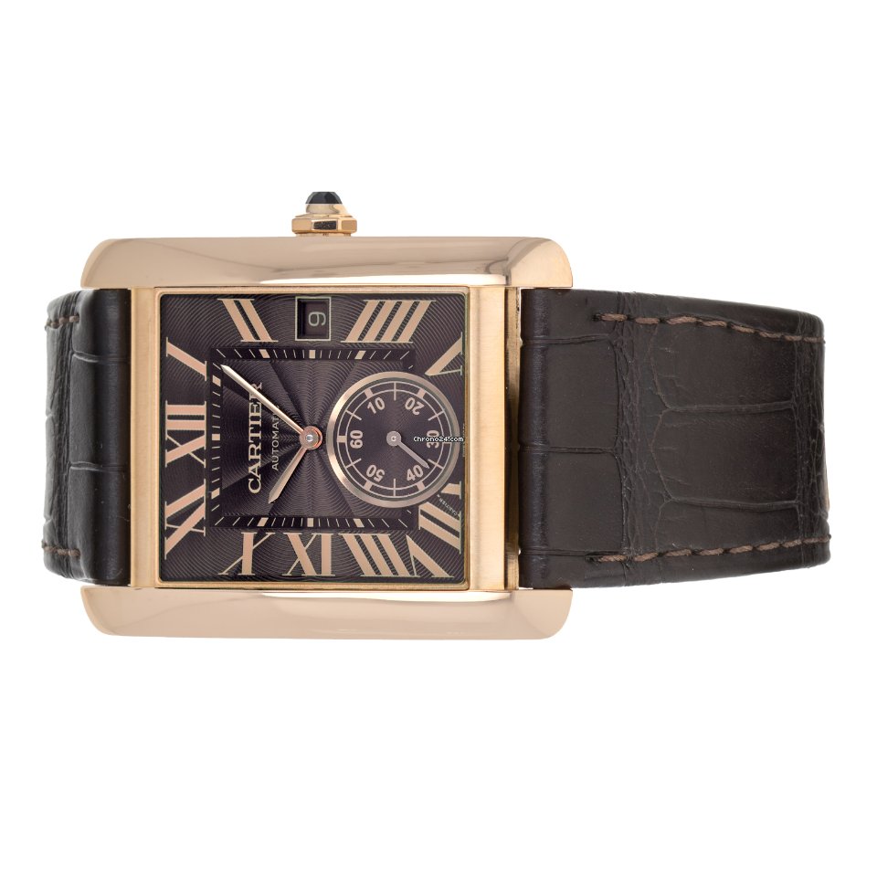 IMG_9081 Cartier Tank MC Mens watch Unisex Automatic Rose gold W5330002 3590 Replica 5