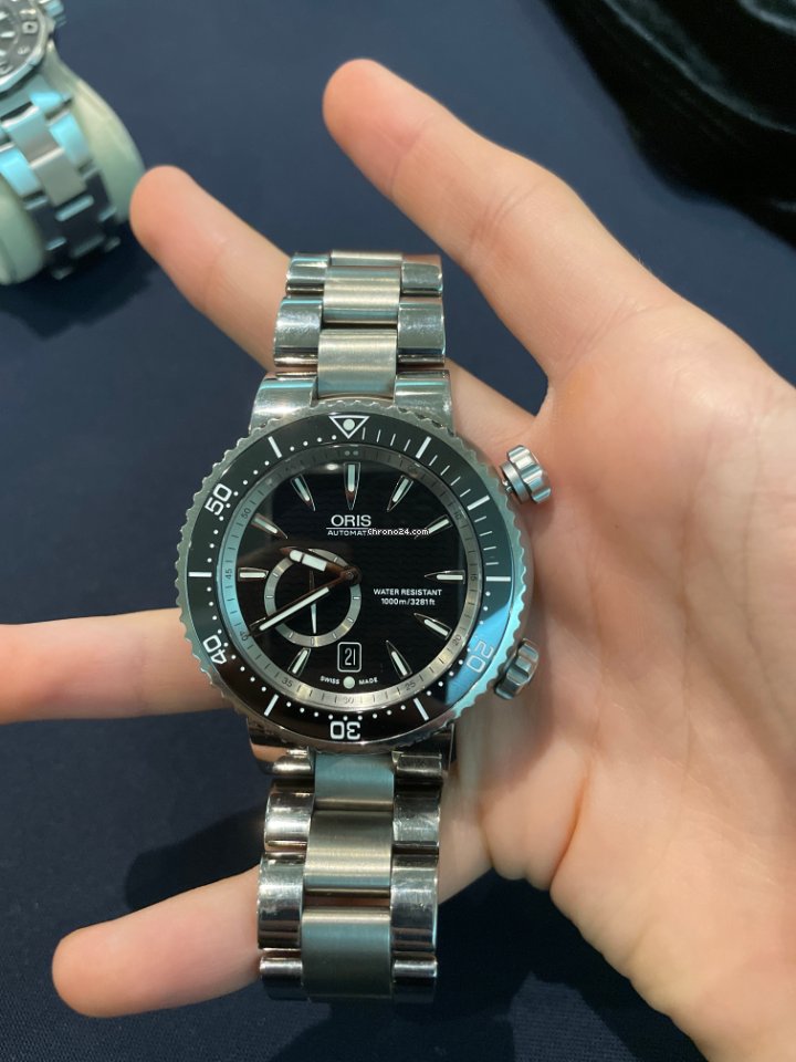 IMG_9081 Oris Divers Titan Mens watch Unisex Automatic Titanium 01 743 7638 7454-07 8 24 70PEB Replica 5