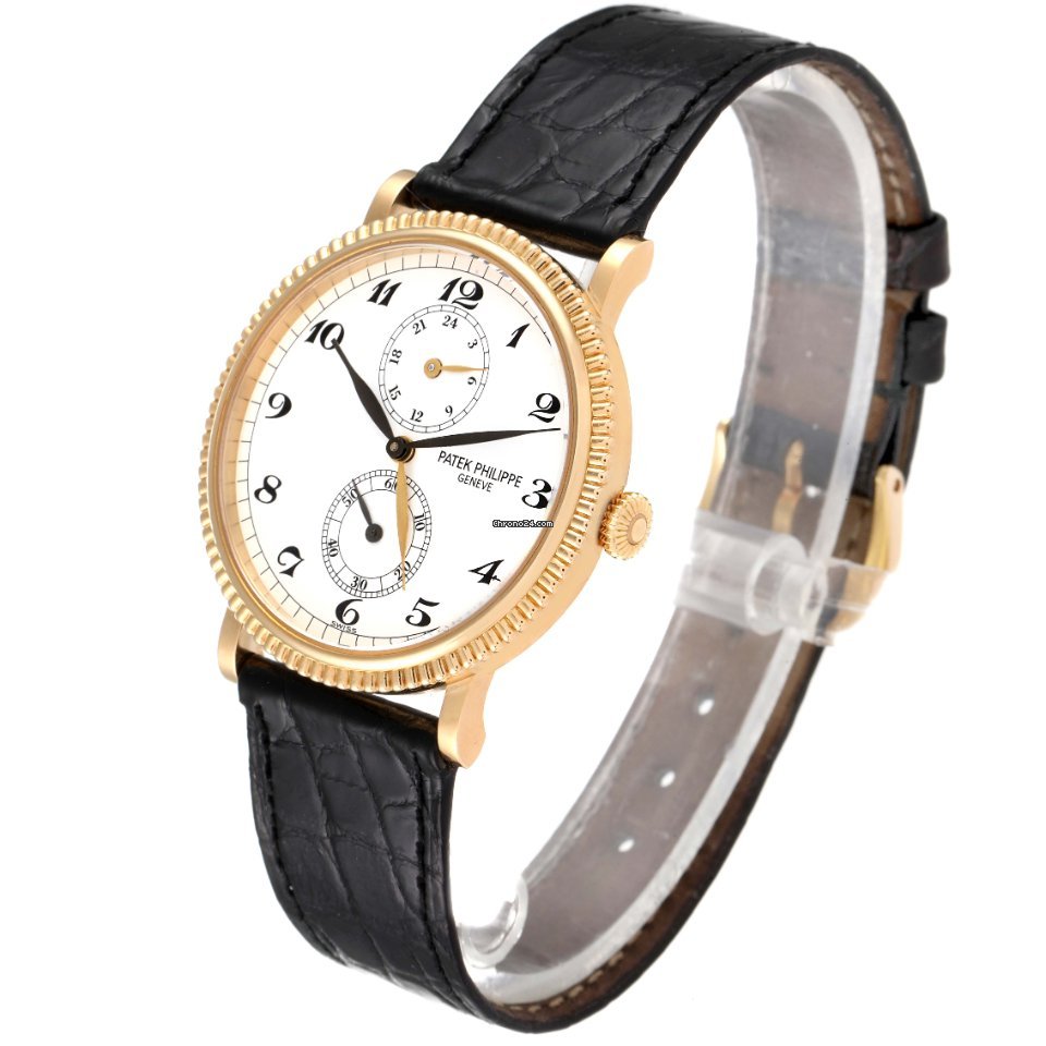 IMG_9081 Patek Philippe Travel Time Mens watch Unisex Manual winding Yellow gold 5034J Replica 5