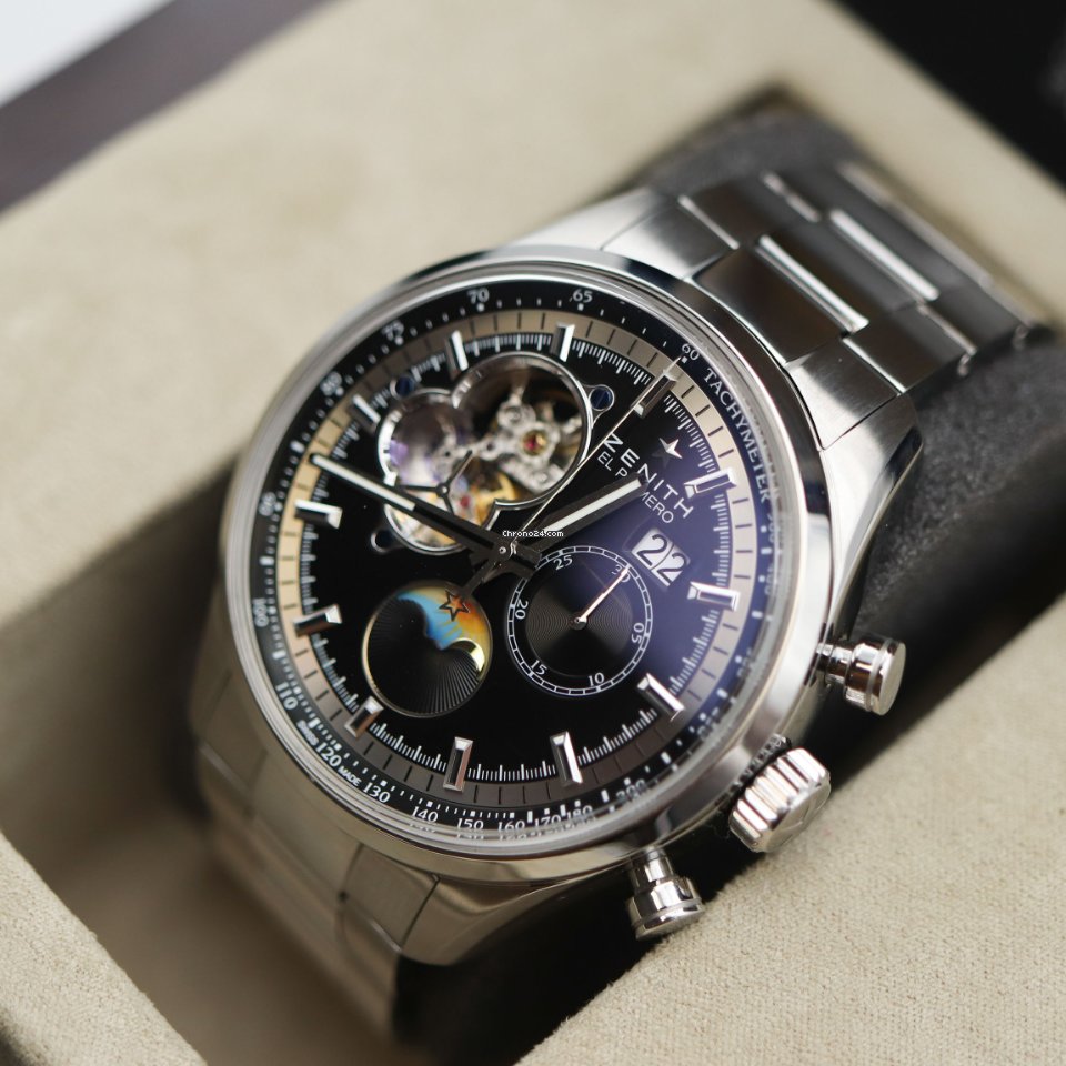 IMG_9081 Zenith El Primero Chronomaster Mens watch Unisex Automatic Steel 03.2160.4047 21.M2160 Replica 5