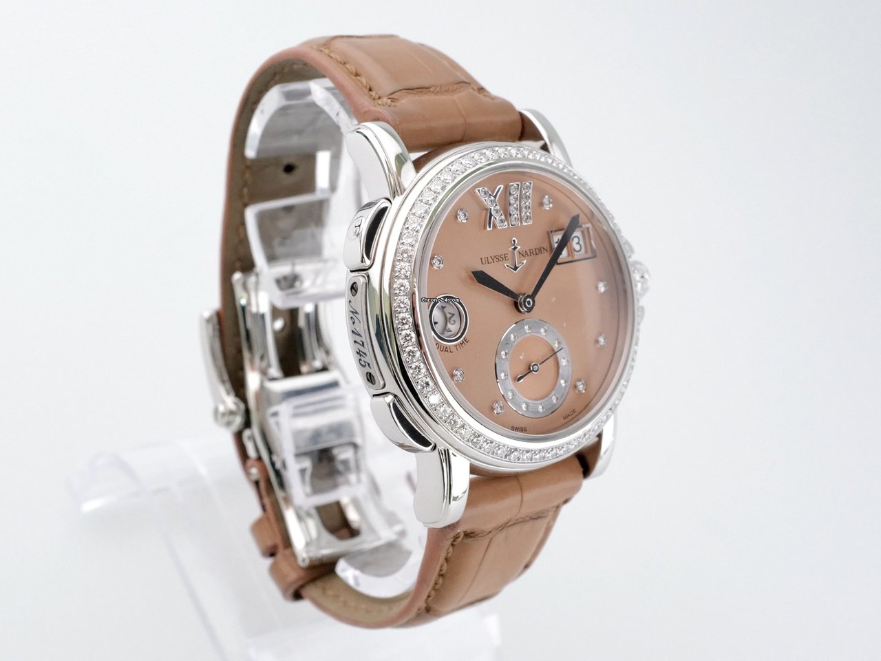 IMG_9081 Ulysse Nardin Dual Time Womens watch Automatic Steel 243-22B 30-09 Replica 5