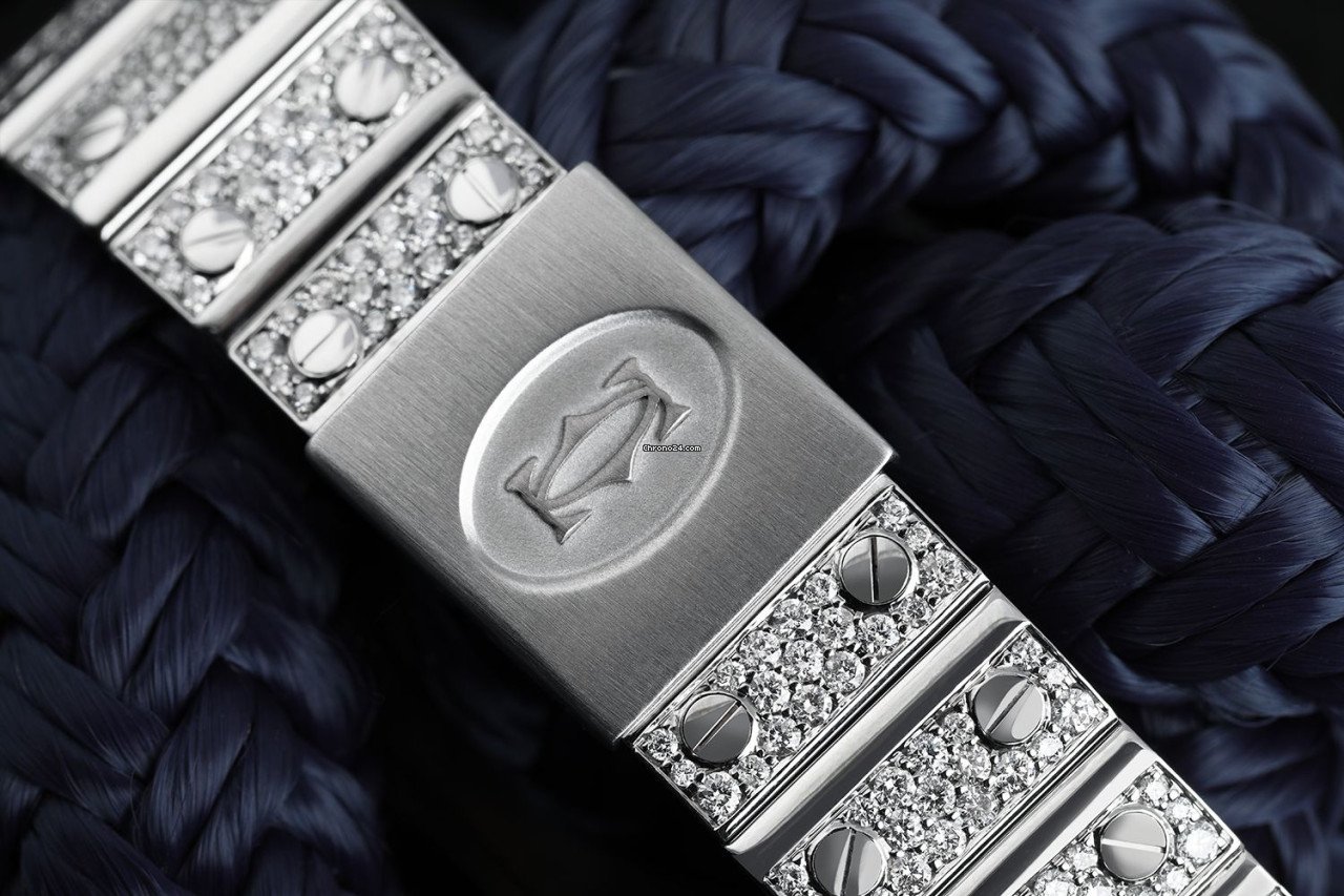 Cartier Santos Galbee Womens watch Quartz Steel 98790 Replica 5
