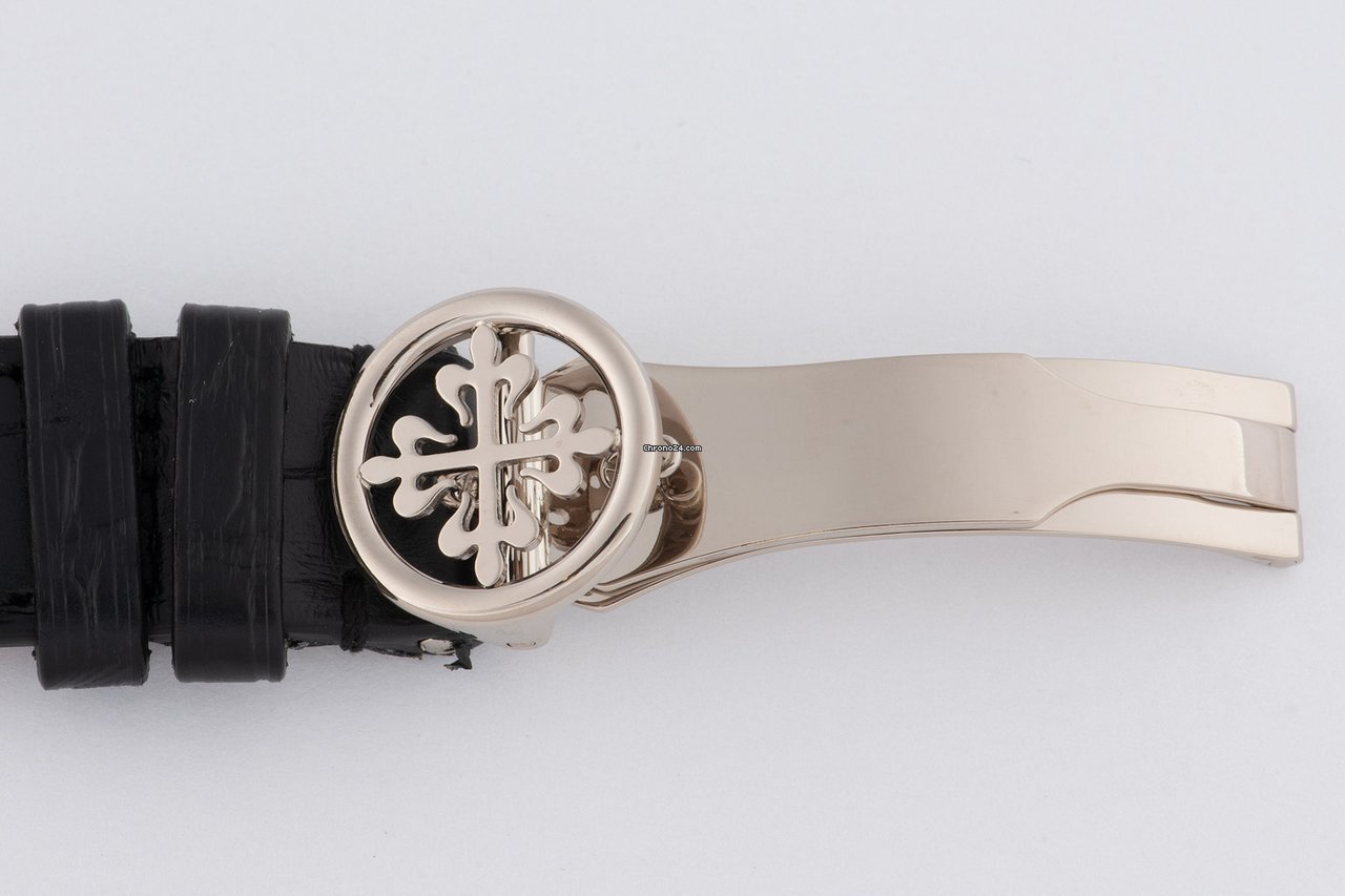 IMG_9081 Patek Philippe Perpetual Calendar Chronograph Mens watch Unisex Manual winding White gold 3970 G Replica 5