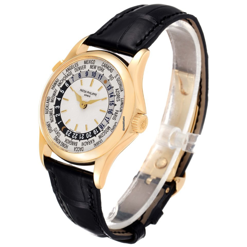 IMG_9081 Patek Philippe World Time Mens watch Unisex Automatic Yellow gold 5110J Replica 5