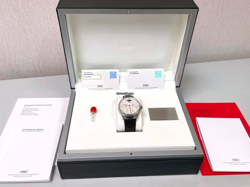 IMG_9081 IWC Portuguese Perpetual Calendar Mens watch Unisex Automatic Platinum IW5022-19 Replica 5
