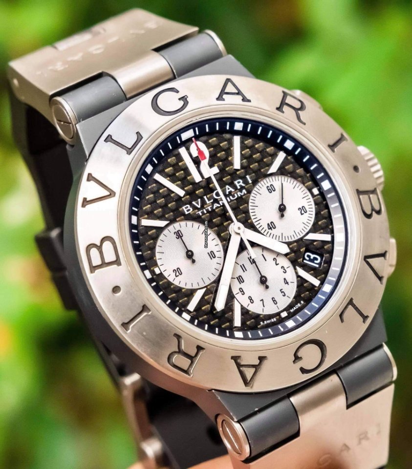 Bulgari Diagono Mens watch Unisex Automatic Titanium TI 44 TA CH Replica 5