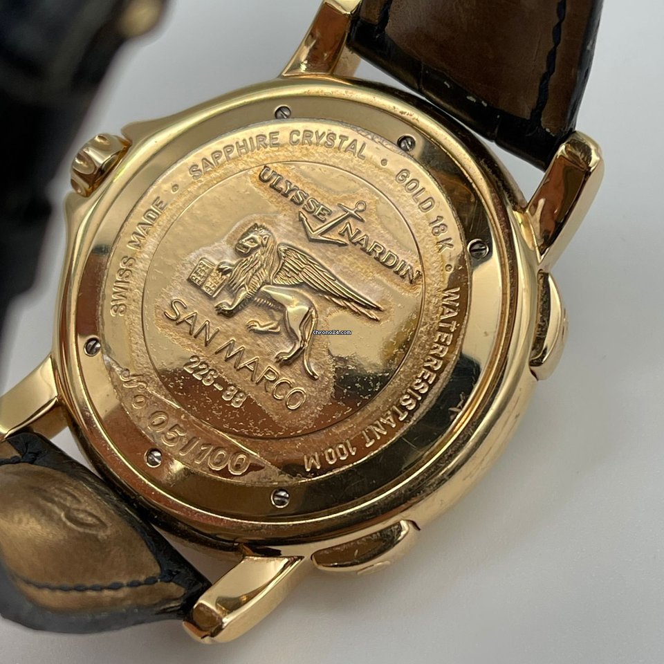 Ulysse Nardin San Marco Mens watch Unisex Automatic Rose gold 226-88 Replica 5