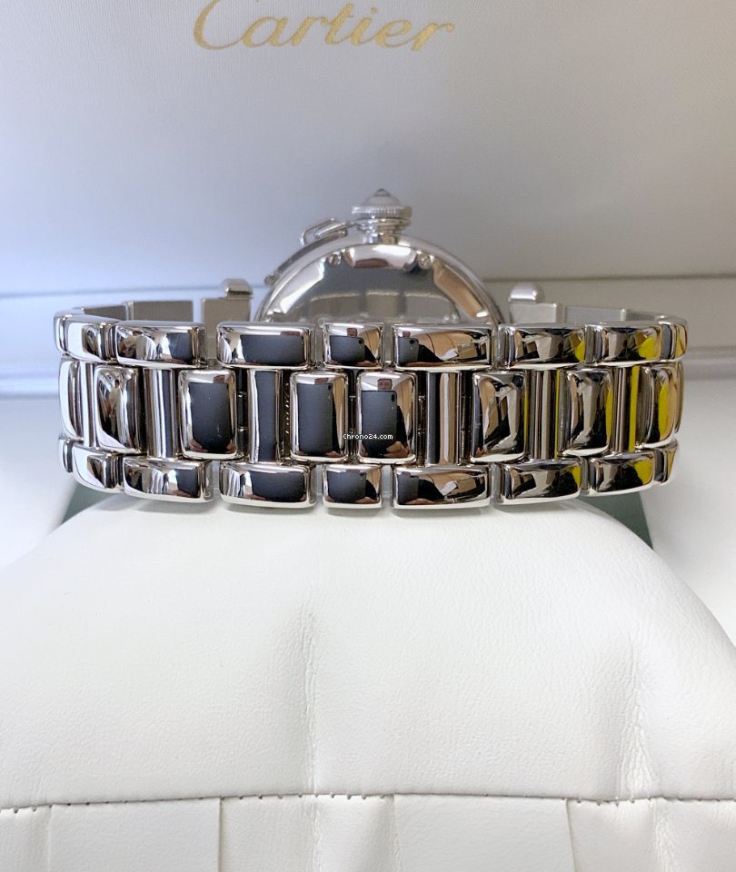 IMG_9081 Cartier Pasha Womens watch Automatic White gold 2308 Replica 5