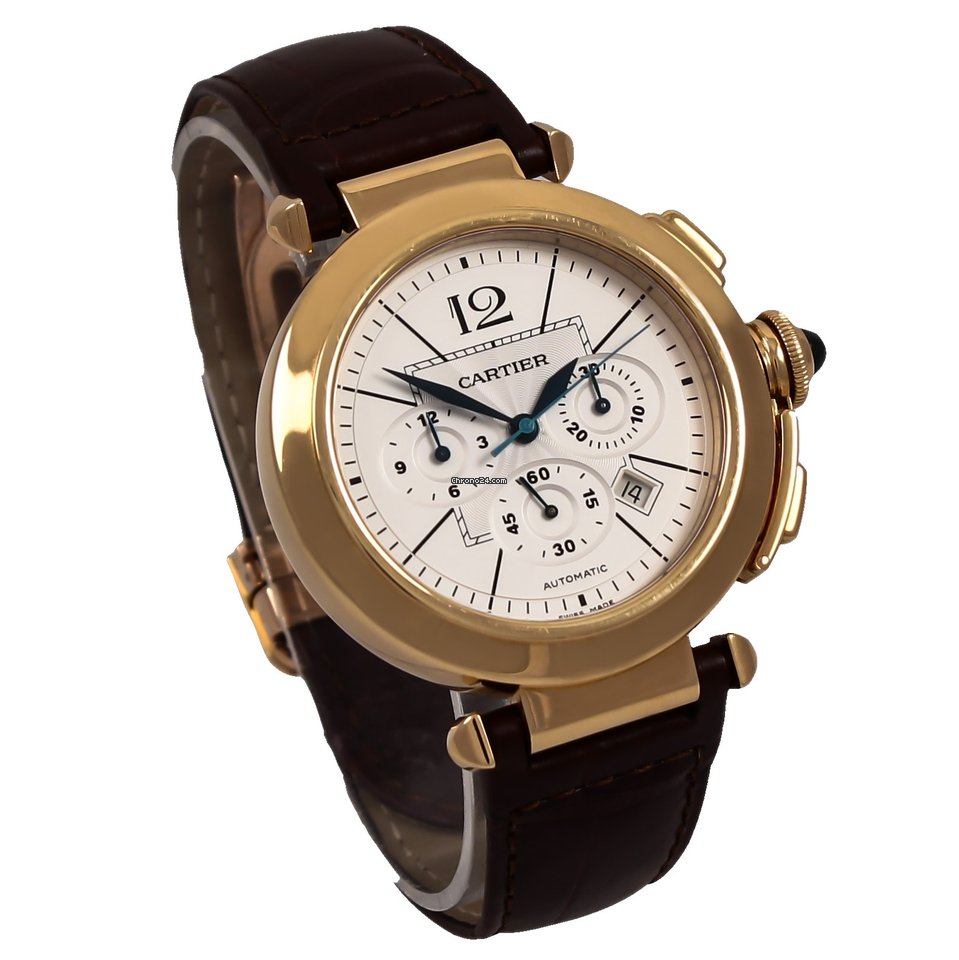 Cartier Pasha Mens watch Unisex Automatic Yellow gold W3020151 Replica 5