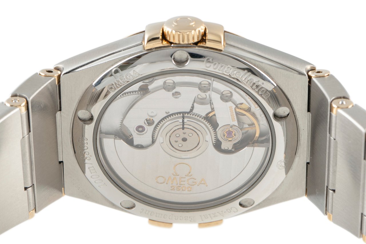 IMG_9081 Omega Constellation Ladies Mens watch Unisex Automatic Gold Steel 123.20.35.20.52.002 Replica 5