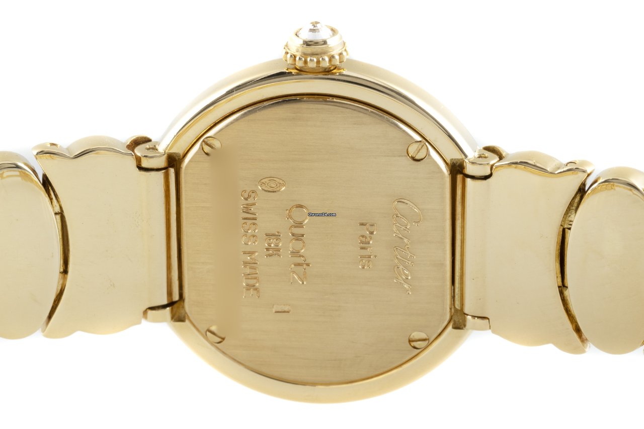 Cartier Baignoire Womens watch Quartz Yellow gold 8057 Replica 5