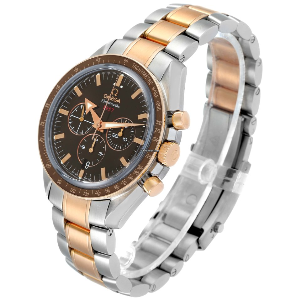 IMG_9081 Omega Speedmaster Broad Arrow Mens watch Unisex Automatic Gold Steel 321.90.42.50.13.001 Replica 5