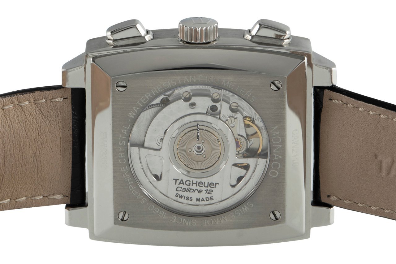 IMG_9081 TAG Heuer Monaco Calibre 12 Mens watch Unisex Automatic Steel CAW2110 Replica 5