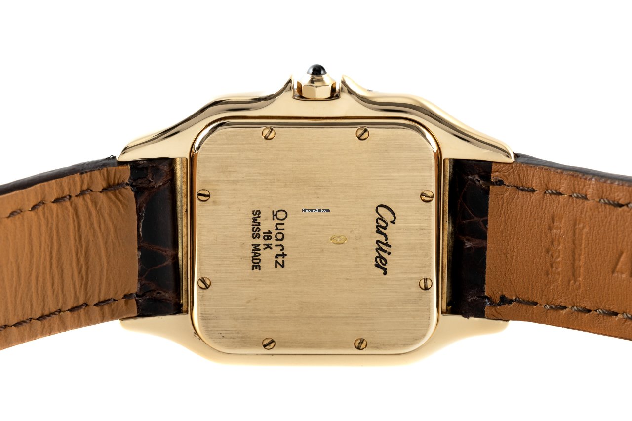IMG_9081 Cartier Panthere Mens watch Unisex Quartz Yellow gold 8839 Replica 5