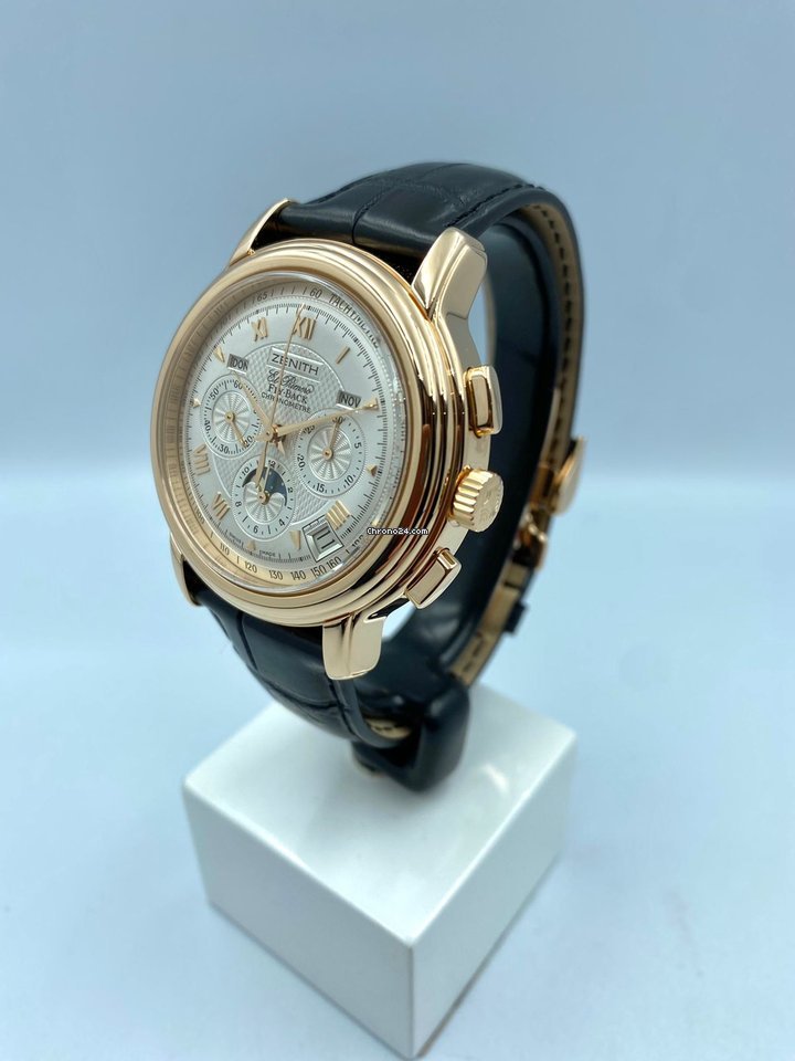 IMG_9081 Zenith El Primero Mens watch Unisex Automatic Rose gold 18.1240.4001 01 Replica 5