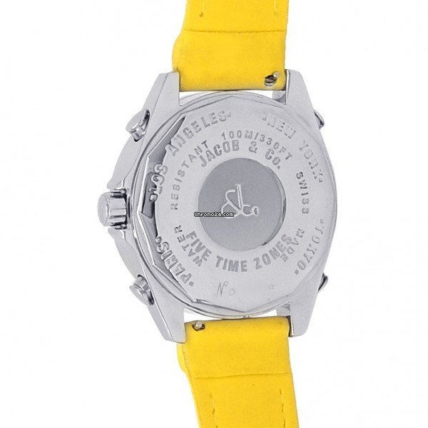 IMG_9081 Jacob & Co. Five Time Zone Mens watch Unisex Quartz Steel JC47YB Replica 5