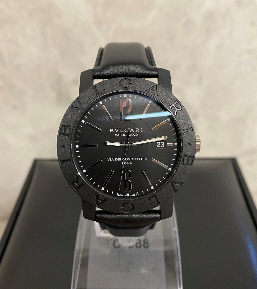 IMG_9081 Bulgari Bulgari Mens watch Unisex Automatic Carbon BB40CL Replica 5