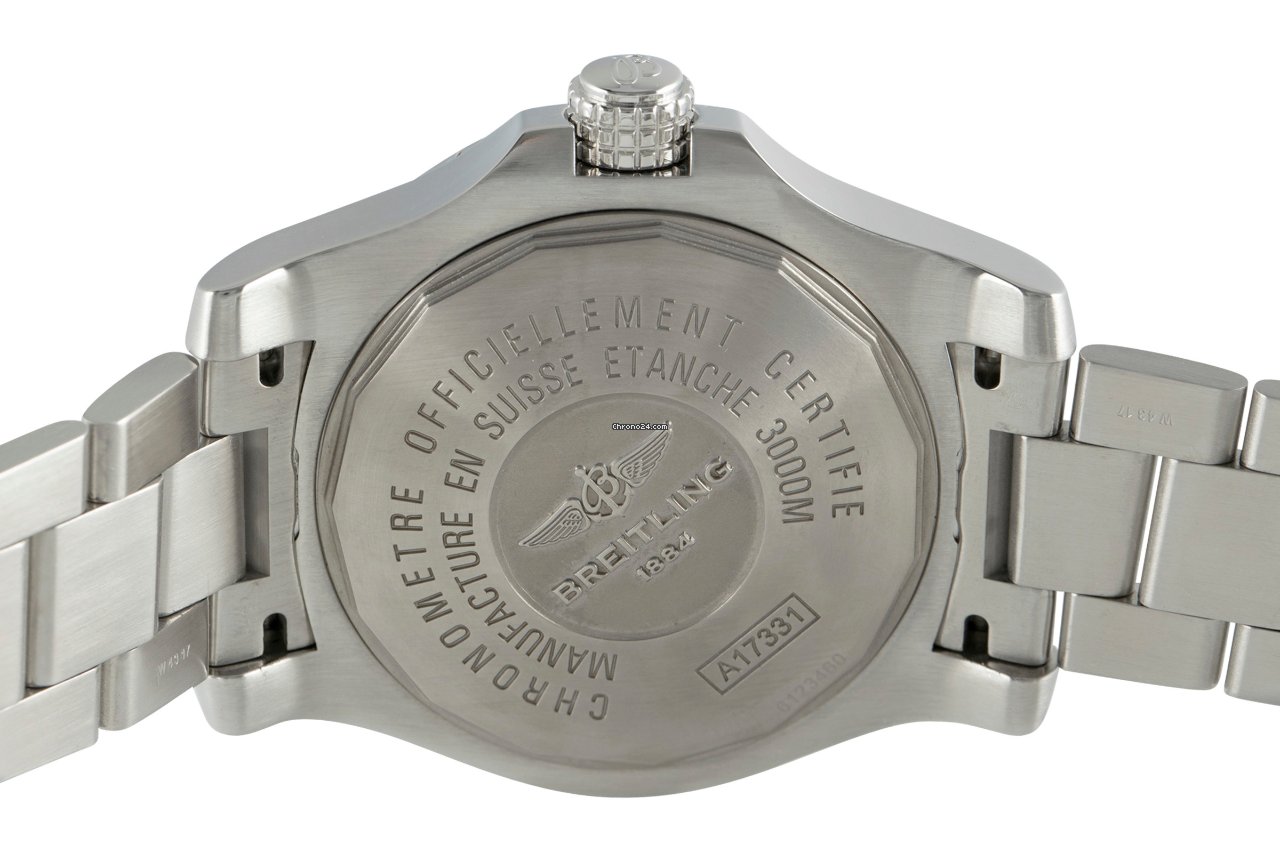 IMG_9081 Breitling Avenger II Seawolf Mens watch Unisex Automatic Steel A17331 Replica 5